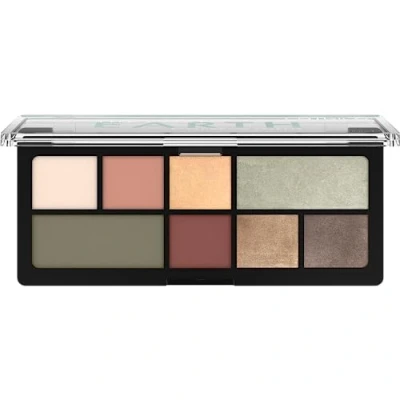 Imagen de Catrice The Cozy Earth Eyeshadow Paleta de sombras ojos, multicolor, 8 colores, larga duración, resultado expresión, altamente pigmentado, vegano, sin micropartículas plástico, perfume,