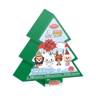 Imagen de Funko Pocket Pop! Rudolph Tree Holiday Box The Red Nosed Reindeer Llavero Minifigura de Vinilo Coleccionable Original Relleno Calcetines Idea Regalo Movies Fans