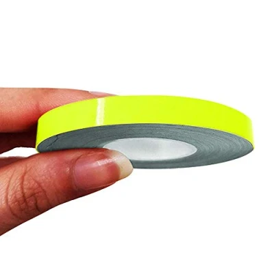 Imagen de 4R Quattroerre.it 10488 Franjas Trim Tiras Adhesivas para Coche, Amarillo Neón, 7 mm x 10 MT