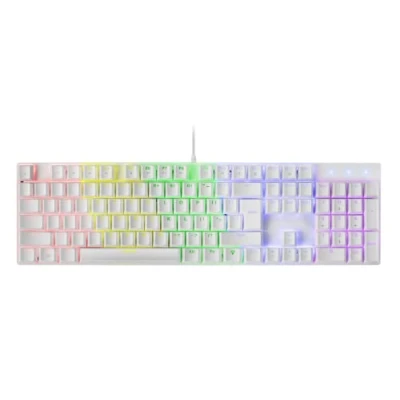 Imagen de Mars Gaming MK422 Blanco, Teclado Mecánico RGB, Antighosting, Switch Rojo, Idioma US