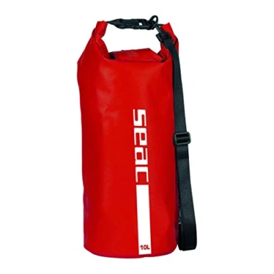 Imagen de SEAC Dry Bag, Bolsa estanca Impermeable, Seca para Buceo, Kayak, navegación, Pesca, natación y Otros Deportes, 10 lt, Rojo