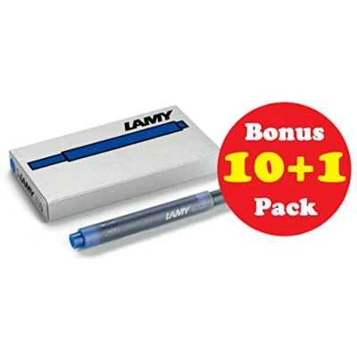 Imagen de Lamy T10 Recambio para plumas (tinta azul, 1 paquete de 5 unidades)