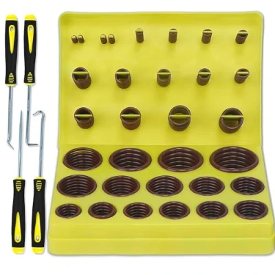 Imagen de ZDBB 386 PCS Metric FKM O Ring Kit 30 Tamaños Fluorocarbono Oring Assorment Set para motores de automóviles Cilindros Hidráulicos Sanitarios Accesorios Químicos Surtidos Más