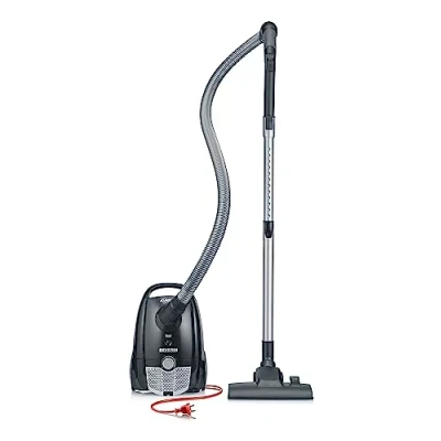 Imagen de Severin Aspiradora con Bolsa S&#039;POWER, Aspirador Potente prácticos Accesorios, silencioso Ruedas de 360 para una Gran Movilidad, Negro, BC 7030