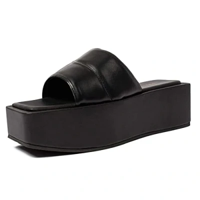 Imagen de L37 HANDMADE SHOES Knock Three Times, Sandalia Mujer, Negro, 37 EU