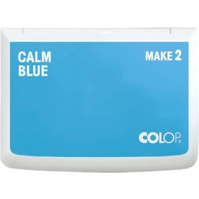 Imagen de COLOP Tampón de tinta MAKE 2 calm blue 70 x 110 mm, cojín para sellos mano tradicionales