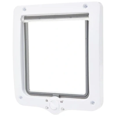 Imagen de Trixie 4 Way Trampilla para gatos con túnel, blanco, 660 g, dimensiones totales 24 x 28 cm