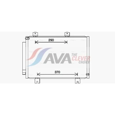 Imagen de KOYORAD CD080835 Condensador con secador 15mm 10mm Aluminio 585mm R134a