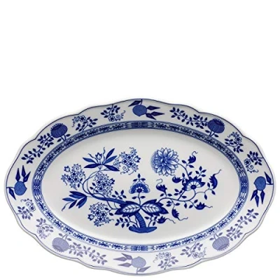 Imagen de Hutschenreuther 02001 720002 12735 Cebolla Placa, 35 cm, Ovalada, Color Azul