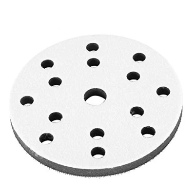 Imagen de Telituny Almohadilla de Interfaz Suave, 150 mm Diámetro Almohadillas Lijado Esponja Mágica Amortiguadora Discos Lijado, para Pulidoras y Máquinas Lijado(15 Orificios)