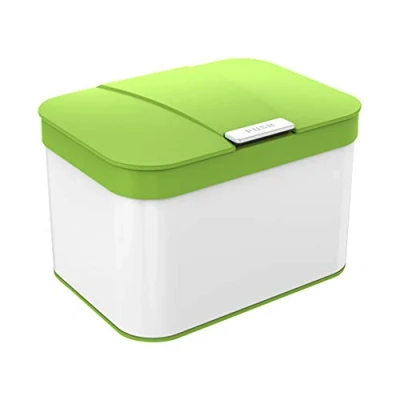 Imagen de Ibergrif Trash Can Cubos de Basura para Cocina, 4.3 litros, Plástico, Blanco