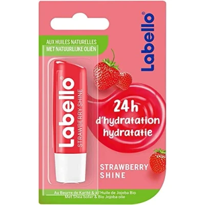Imagen de Labello Bálsamo Labial Strawberry Shine 4,8 Juego de 2
