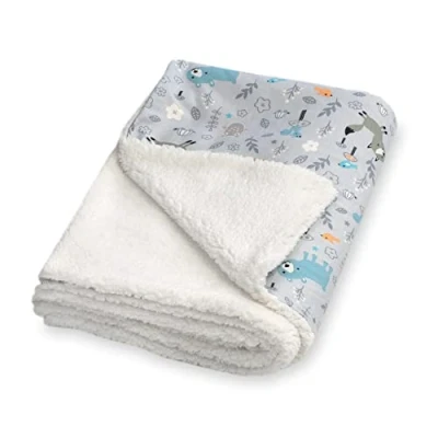 Imagen de Julius Zöllner Manta de Invierno algodón y Tejido Peluche, tamaño 70 x 100 cm, Fabricado en Alemania, Oeko Tex Standard 100, Smart Friends