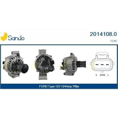 Imagen de CASCO CAL14108AS Alternador 12V 124A FORD: Transit Mk5 Furgón, Bus, Camión de plataforma/Chasis