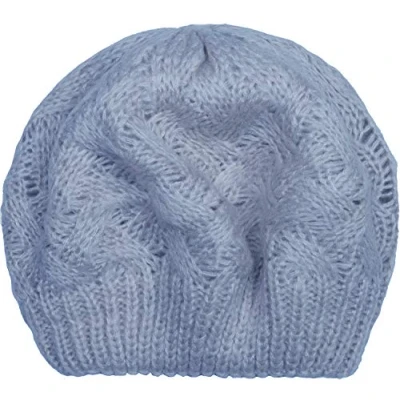 Imagen de styleBREAKER Gorro de Punto para Damas con Trenza, Invierno, Boina, Gorra Francesa 04024166, Color:Azul Paloma