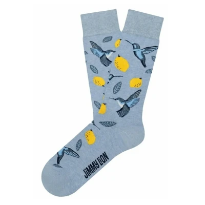 Imagen de Jimmy Lion CALCETINES DE MEDIA CAÑA MULTICOLOR Birds &amp; Lemons UNISEX (TALLA M: 36 40, TALLA L: 41 46) (L, MULTICOLOR)