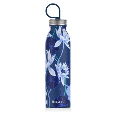 Imagen de Aladdin Chilled Style Thermavac Botellas Termicas Agua Acero Inoxidable 0.55L Lotus Navy Botella Se Mantiene Fría 9 Horas Termica Libre de BPA Apta Para Lavavajillas