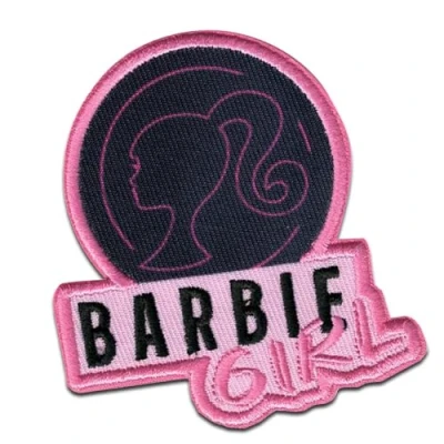 Imagen de Comercial Mercera Barbie © Chica Parches Termoadhesivos Bordados Aplique Para Ropa, Tamaño: 7 x 6,6 cm