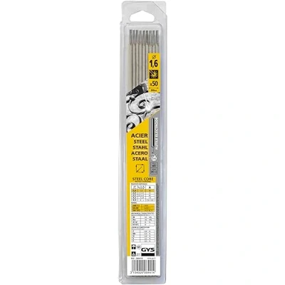 Imagen de GYS 50 ELECTRODES RUTILES ACERO Ø1,6 BLISTER