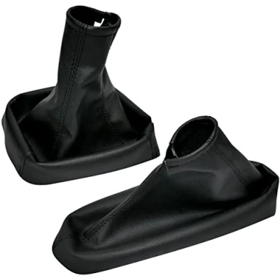 Imagen de AERZETIX C57837 Funda para palanca de cambios y freno mano compatible con Opel Zafira a 1999 2005 color: negro en piel sintética