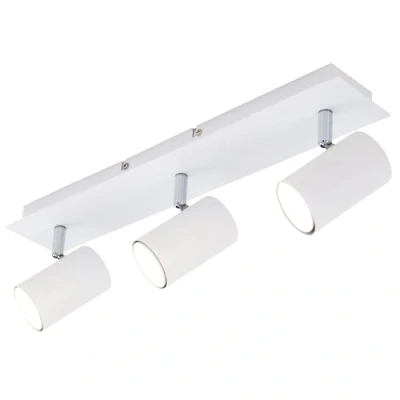 Imagen de Briloner lamparas de techo salon, 3x GU10, máx.40W, lampara techo, focos led interior cocina, dormitorio, candeeiro teto, 45x8x12.3 cm, blanco