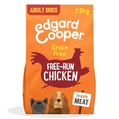 Imagen de Edgard &amp; Cooper Pienso para Perros Adultos Comida Seca Natural Sin Cereales 2.5kg Pollo Fresco, Fácil de digerir, Alimentación Sana Sabrosa y Equilibrada