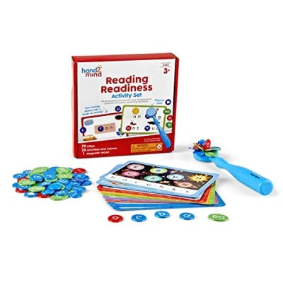 Imagen de Learning Resources Actividades de preparación para el Aprendizaje la Lectura, Set didáctico multisensorial alfabetización, Aula, 94 Piezas, 3+ años Edad