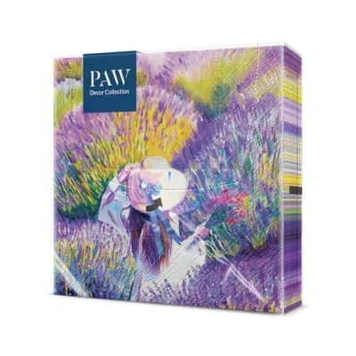 Imagen de PAW Servilletas Papel 3 Capas (33 x 33 cm) I 20 Unidades Perfecto para Cumpleaños, Fiestas, Bodas, Comuniones y Celebraciones de Colores Atardecer Lavanda