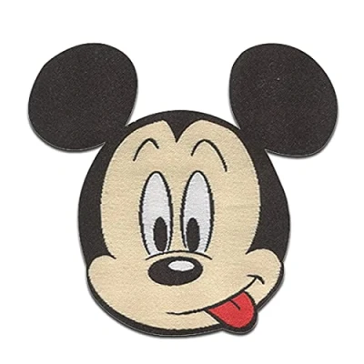 Imagen de Disney © Mickey Mouse Comic Niños Parches Termoadhesivos Bordados Aplique Para Ropa, Tamaño: 6,4 x 6,5 cm