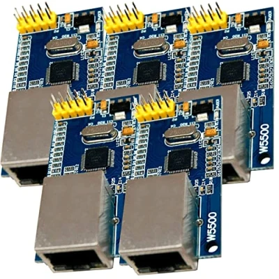 Imagen de AZDelivery 5 x W5500 Ethernet Modulo Compatible con Arduino E Book Incluido!