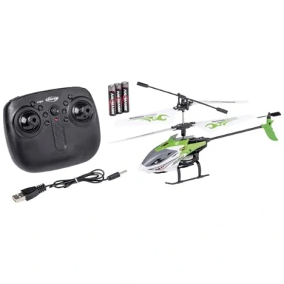 Imagen de Carson 500507179 Easy Tyrann 230 Gyro 2.4GHz 100% RTF Verde Helicóptero teledirigido, Robusto Modelo (Listo para Volar) Principiantes, RC, niños a Partir de 8 años.