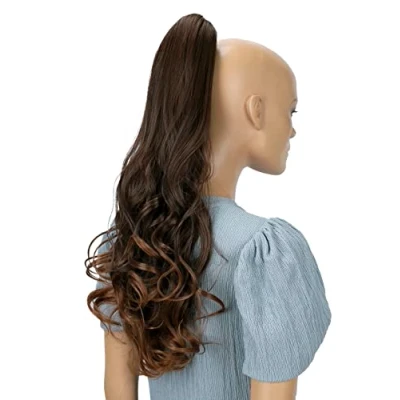Imagen de CAISHA 60cm Postizo Treccia Portare I Codini Extensions Per Capelli Voluminoso Ondulato Mezcla Marrón H520