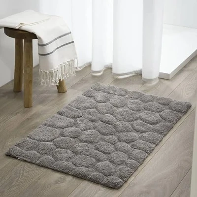Imagen de Sealskin Pebbles Alfombra de baño 60x90 cm Algodón Gris