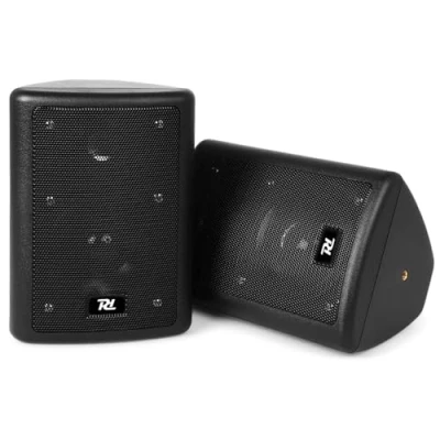 Imagen de Power Dynamics ODS40B Pareja de Altavoces 75w en Total Continuos a 8 Ohmios Woofer 4&quot; y Tweeter 3/4&quot; Soportes Pared Incluidos Instalaciones Color Negro