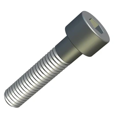 Imagen de Tornillos de Cabeza Cilindro M6 Strenght Sleel Class 8.8 (Paquete 25) Hexagonal Bañados en Zinc con Rosca Cilíndrica Alta Resistencia Certificada DIN912 (6mm x 25mm)