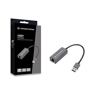 Imagen de ADAPTADOR USB 3.0 A GIGABIT ETHERNET RJ45 COMPATIBLE NINTENDO SWITCH CONCEPTRONIC