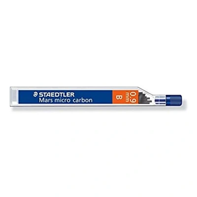 Imagen de STAEDTLER BOETE … minas&quot;Marte micro carbon&quot; Diámetro de minas: 0,9 mm, Graduaciones: B contenido: 12 piŠces (250 09 B)