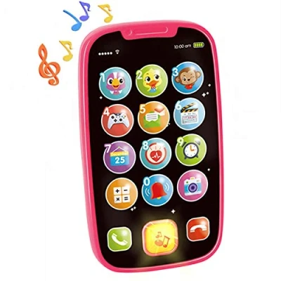 Imagen de HOLA Juguetes Niños 1 Año Movil Bebe Telefono Bebes 6 12 Meses 18 con Luces de Flash, Sonidos y Canciones, para Regalo Niño 2 Años Niñas