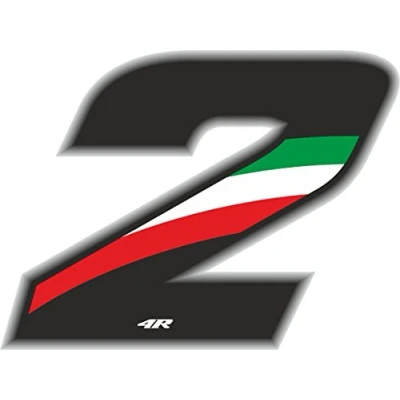 Imagen de 4R Quattroerre.it 13162 Número Raza 2 Medio, Italia Tricolor, 100 x 130 mm