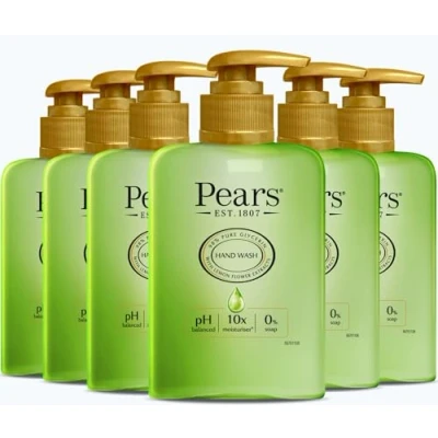 Imagen de Pears Soft &amp; Fresh Jabón líquido para manos con 10 veces más de hidratación* 250ml (6 Pack)