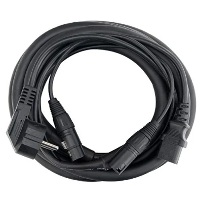 Imagen de Pronomic Cable híbrido de alimentación/audio XLR 6 m