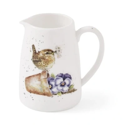 Imagen de Royal Worcester Wrendale Deigns Jarra para posio o crema individual, 125 ml, diseño de pájaro