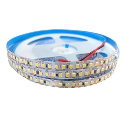 Imagen de Jandei Tira LED 12V 14W, SMD2835, CRI+80, 168 Led/m. Corte 18mm, Base Adhesiva, Ancho 8mm, Bobina 5 mts IP20 para Uso Interiores (Luz Natural 4200K)