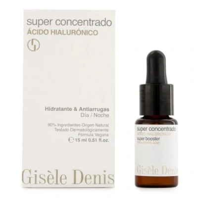Imagen de GISÈLE DENIS Super Concentrado Facial de Ácido Hialurónico 15 ml, Efecto Hidratante y Tensor, Elasticidad Antiarrugas, Cuidado Facial, Aporta Suavidad, Todo Tipo Piel, Fórmula Vegana