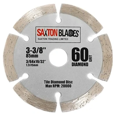 Imagen de Saxton Hoja de sierra circular para azulejos (85 mm, compatible con Worx Worxsaw Bosch, Makita Ryobi, etc.