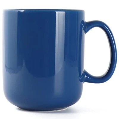 Imagen de SHOWFULL taza de café grande porcelana 600 ml, cerámica extra para té, café, chocolate caliente con leche, azul