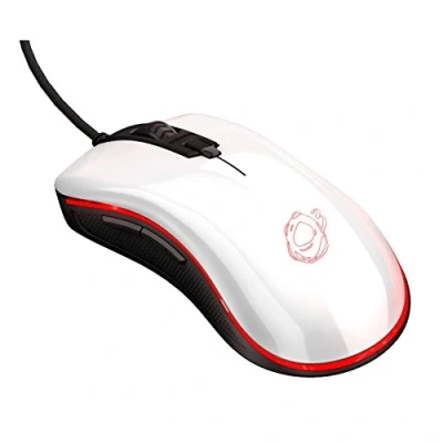 Imagen de Raton Gaming Ozone Neon M50 Mouse avanzado Sensor Optico, Iluminación LED RGB, Tecnología OMRON, dpi 5000 Ajustable,Blanco Brillante