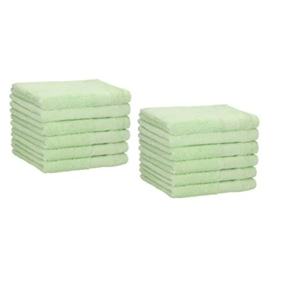 Imagen de Betz Paquete de 12 Toallas tocador Palermo tamaño 30x50cm 100% algodón Color Verde
