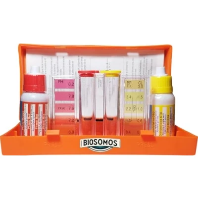 Imagen de Test Kit Analizador De pH y Cloro (Otho/Phenol) 6 Gotas Para Medir Los Valores Del Agua Su Piscina Spa O Hottub (Test Analizador)