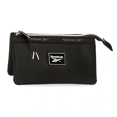 Imagen de Reebok Tina Neceser Tres Compartimentos Negro 17,5x9,5x2 cms Piel sintética
